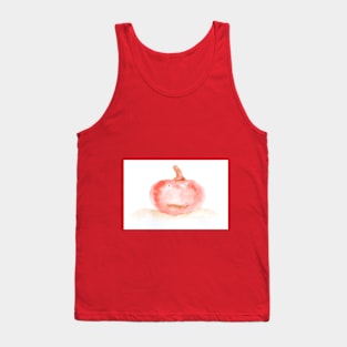 halloween, pumpkin, harvest, food, vegetable, diet, vegetarian, nature, autumn, watercolor, cheerful, head, smile, face Tank Top